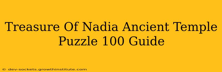 Treasure Of Nadia Ancient Temple Puzzle 100 Guide