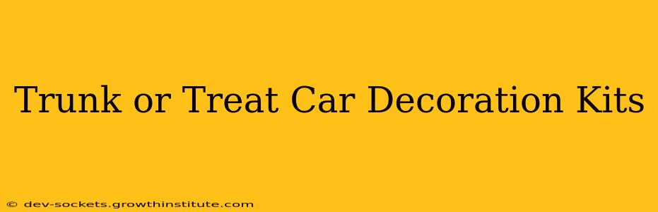 Trunk or Treat Car Decoration Kits
