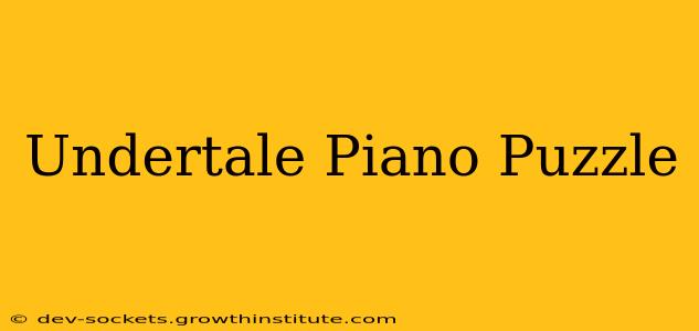 Undertale Piano Puzzle