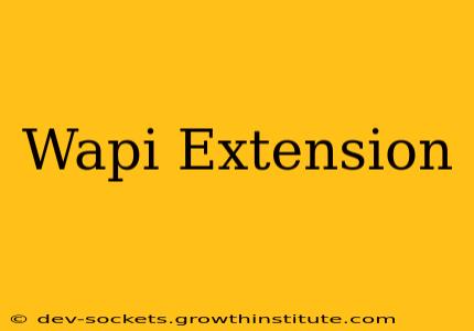 Wapi Extension