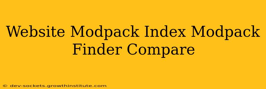 Website Modpack Index Modpack Finder Compare