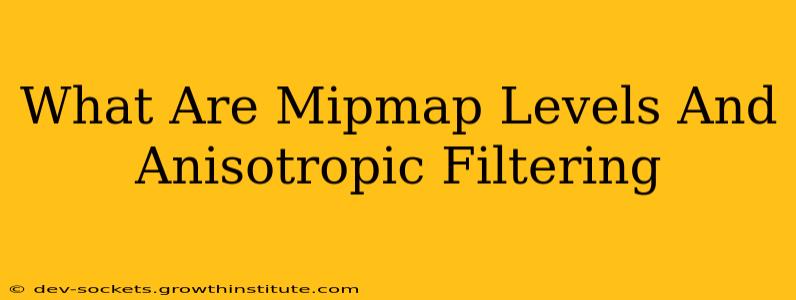 What Are Mipmap Levels And Anisotropic Filtering