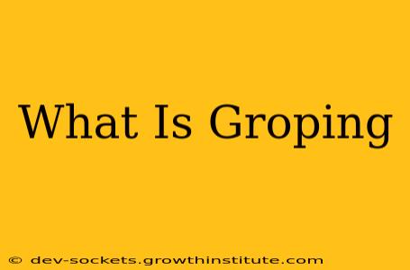 What Is Groping