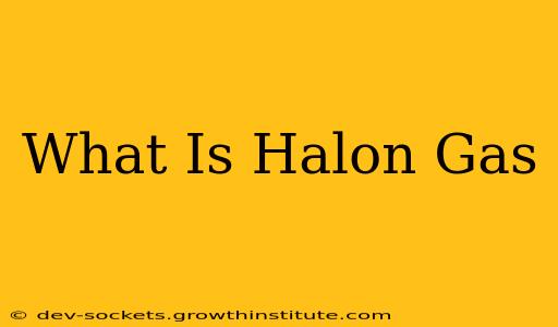 What Is Halon Gas