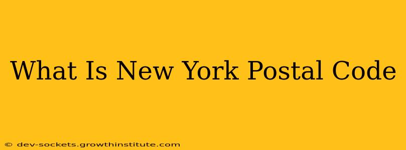 What Is New York Postal Code