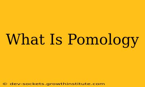 What Is Pomology