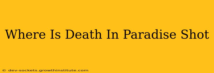 Where Is Death In Paradise Shot